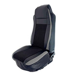 Universal Pleated Fabric & Leatherette Seat Cover
