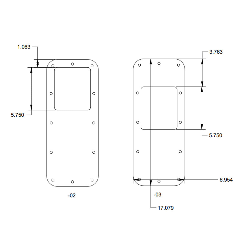 Peterbilt Taper Style Chrome Multi Fit Shifter Plate