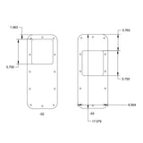 Peterbilt Taper Style Chrome Multi Fit Shifter Plate