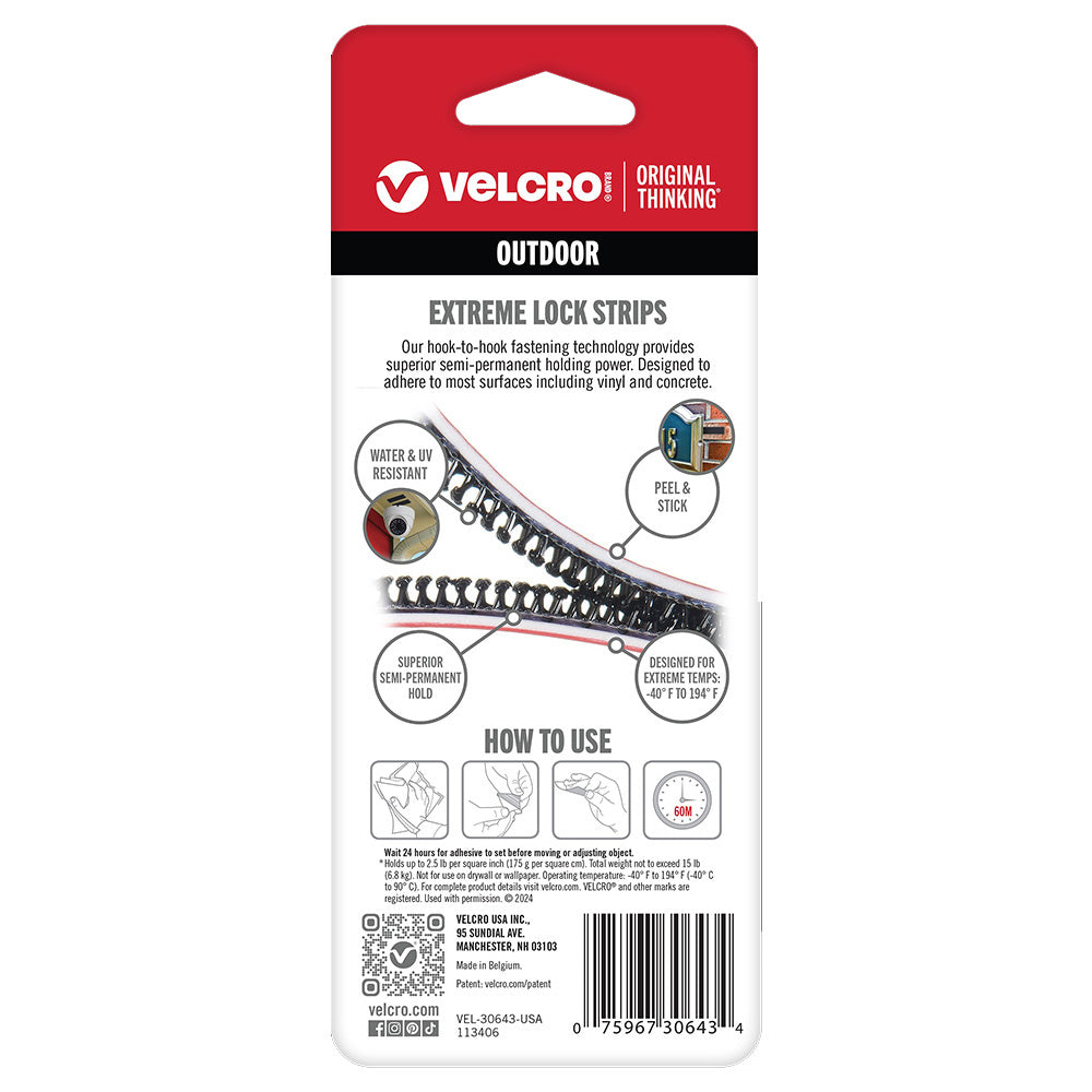 Outdoor Velcro Extreme Lock Strips