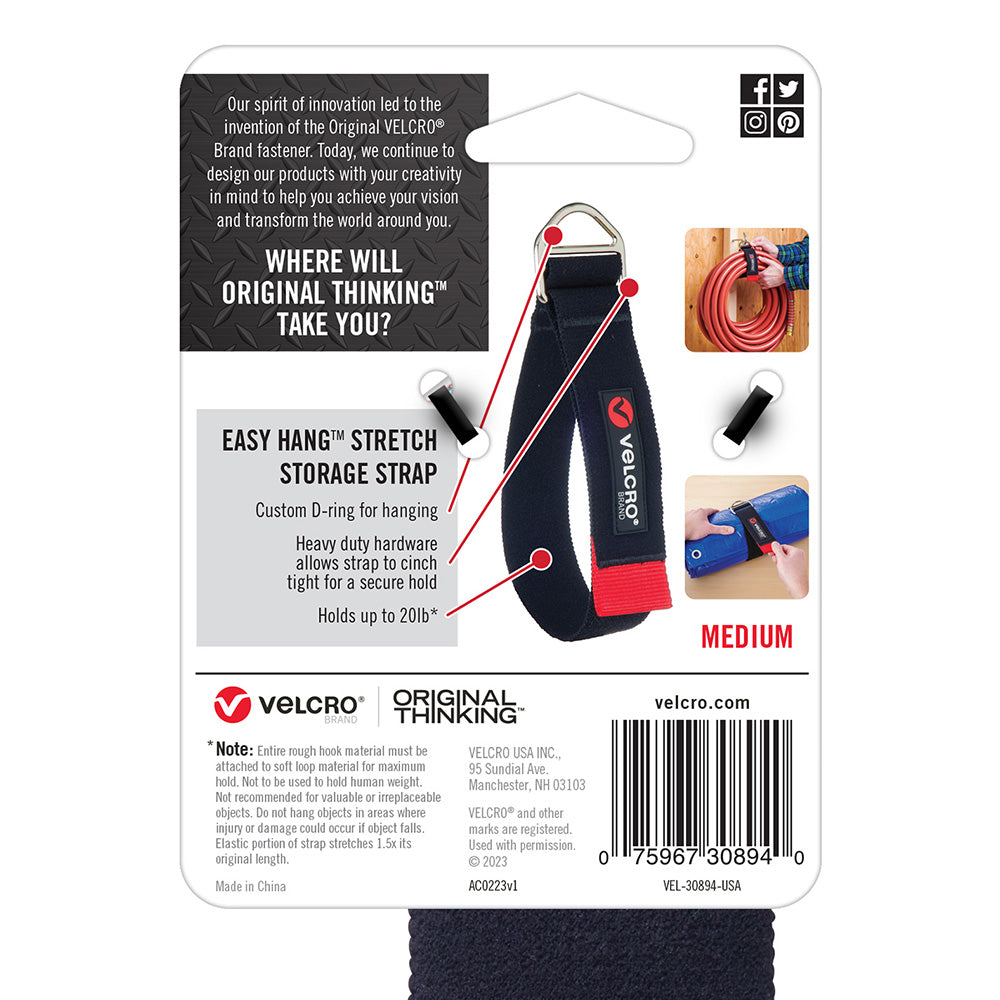 Medium Velcro Easy Hang Stretch Storage Strap
