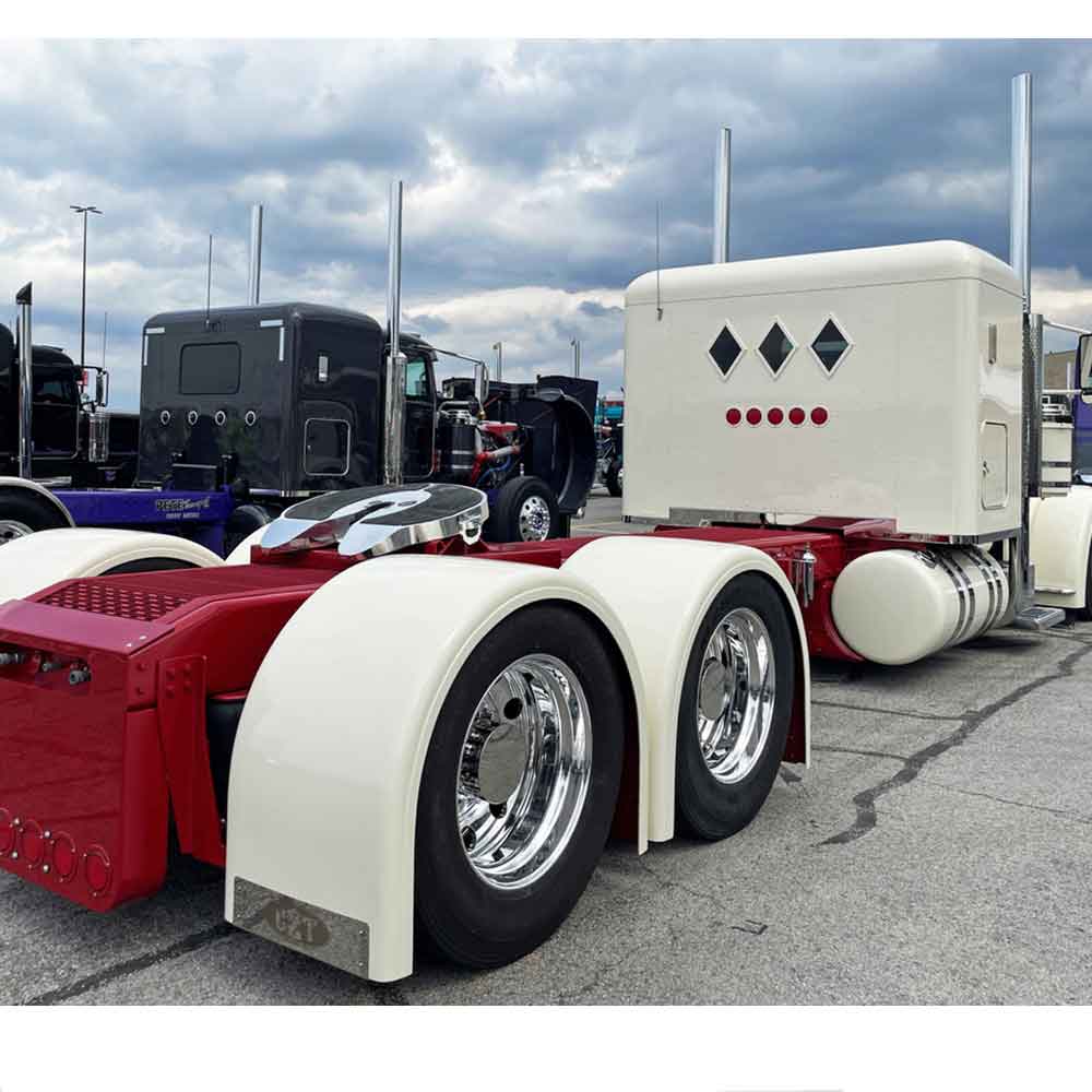 100" Shift Products Single Axle Fiberglass Fender with 1" Lip