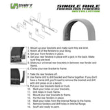 100" Shift Products Single Axle Fiberglass Fender with 1" Lip