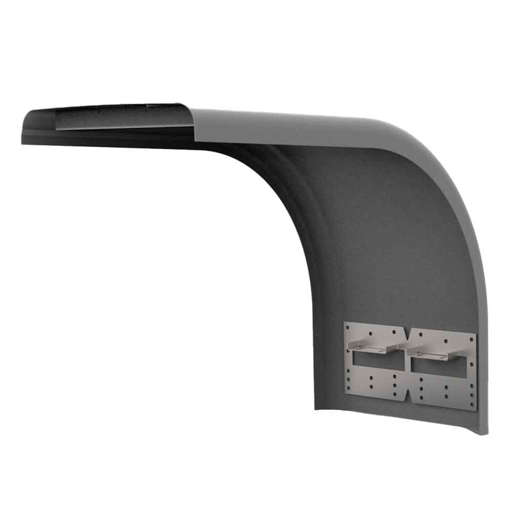 52" Fiberglass Half Fender with 1" Lip