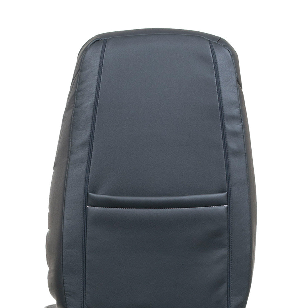 Bostrom Wide Ride + Serta Cool Action Gel Memory Foam Black Ultra-Leather High-Back Truck Seat