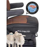 Bostrom Wide Ride + Serta Cool Action Gel Memory Foam Black Ultra-Leather High-Back Truck Seat