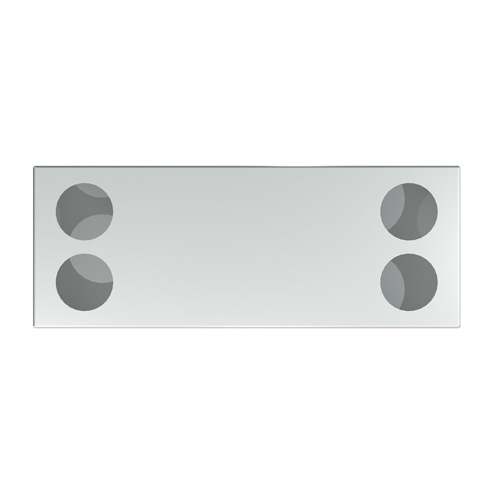 Rear Stainless Steel Center Panel with Four 4" Cutouts