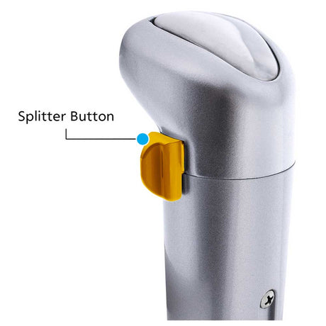 Eaton Fuller 15 speed color side splitter button, close-up, up close