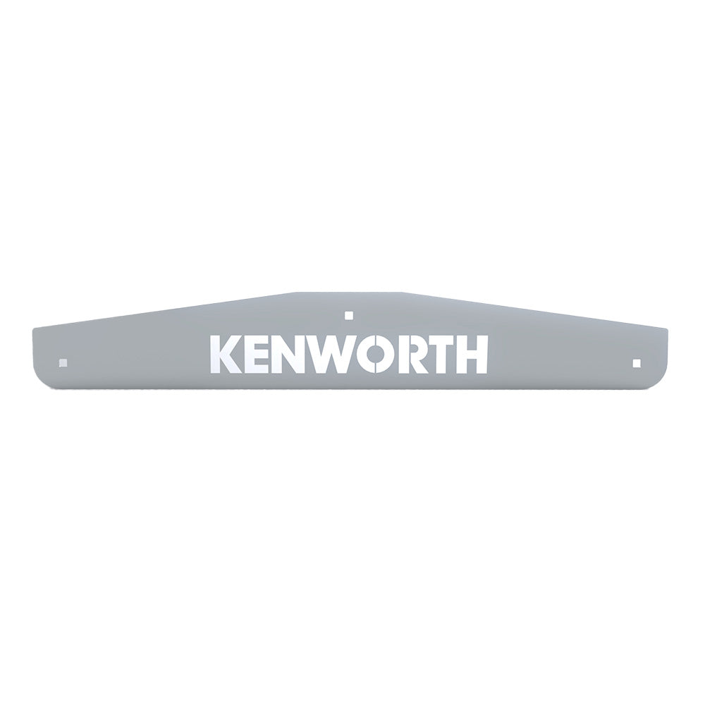 24" Angled Kenworth Plated Mud Flap Weight