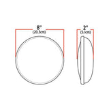 8" Convex Mirror with Offset Mounting Bracket