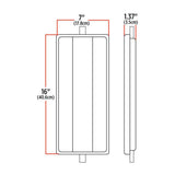 7" x 16" West Coast Heated Mirror