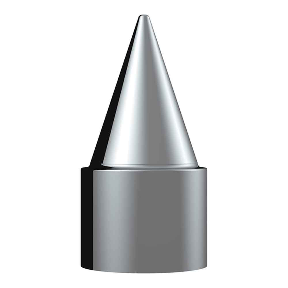 1-1/2" x 4-1/4" Chrome Stiletto Spike Nut Cover - Push On