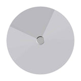 33mm x 7-1/8" Chrome Plastic Spike Flat Top Cylinder Nut Cover - Thread On