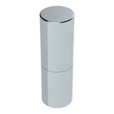 33mm x 6-1/2" Chrome Plastic Flat Top Cylinder Nut Cover - Thread On