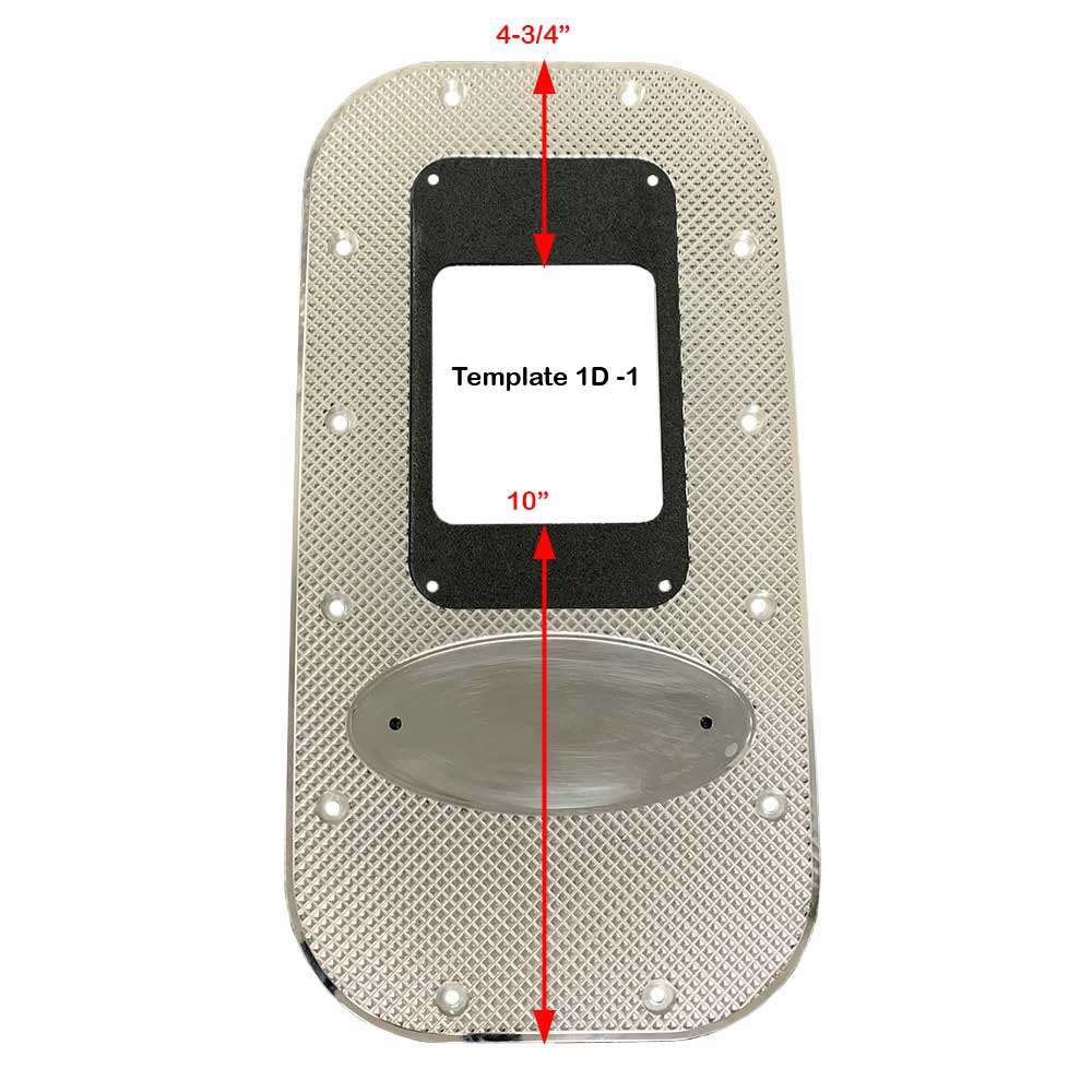 Black Aluminum Shifter Plate Insert (Template 1D)