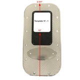 Black Aluminum Shifter Plate Insert (Template 1F)