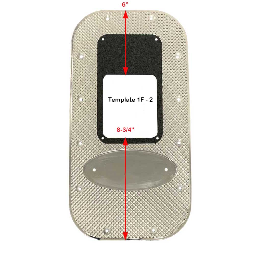 20-1/2" Peterbilt and Kenworth Universal Diamond Billet Shifter Floor Plate