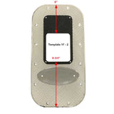 Black Aluminum Shifter Plate Insert (Template 1F)