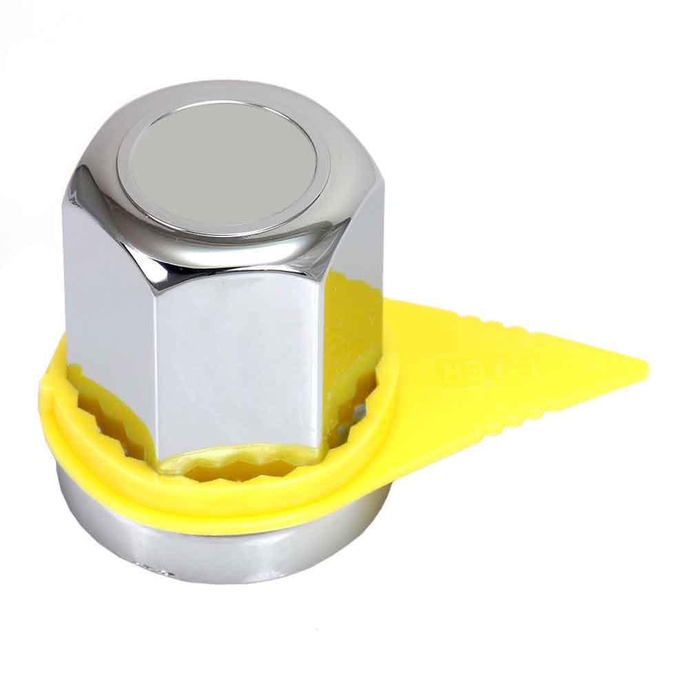 33mm Push On Nut Cover with Yellow Safety Lug Check Indicator