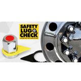 33mm Push On Nut Cover with Yellow Safety Lug Check Indicator - 10 Pack