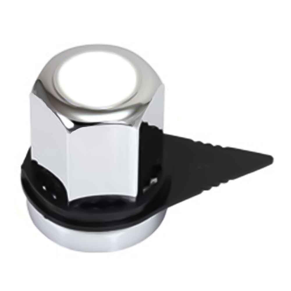 33mm Push On Nut Cover with Black Safety Lug Check Indicator and Reflector