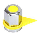 33mm Push On Nut Cover with Yellow Safety Lug Check Indicator and Reflector