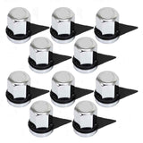 33mm Push On Nut Cover with Black Safety Lug Check Indicator - 10 Pack