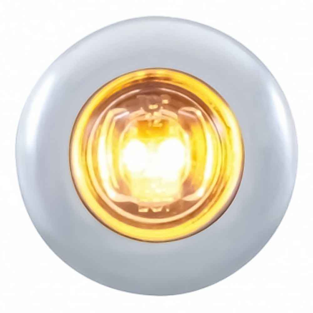 3/4" 2 LED Mini Light with Stainless Steel Bezel Marker Light