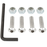 Stainless Steel License Plate Fastener Set 4PK