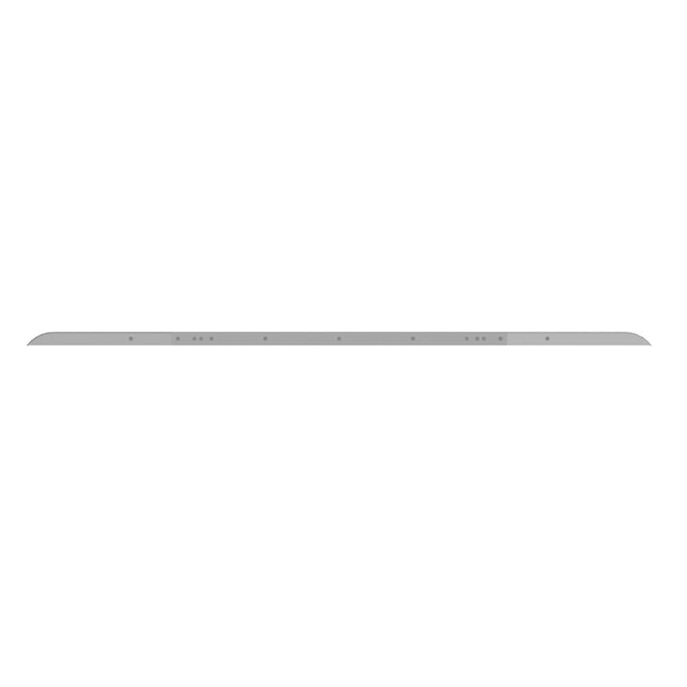 16" Tapered Texas Square Peterbilt Stainless Steel Bumper With Tow Holes