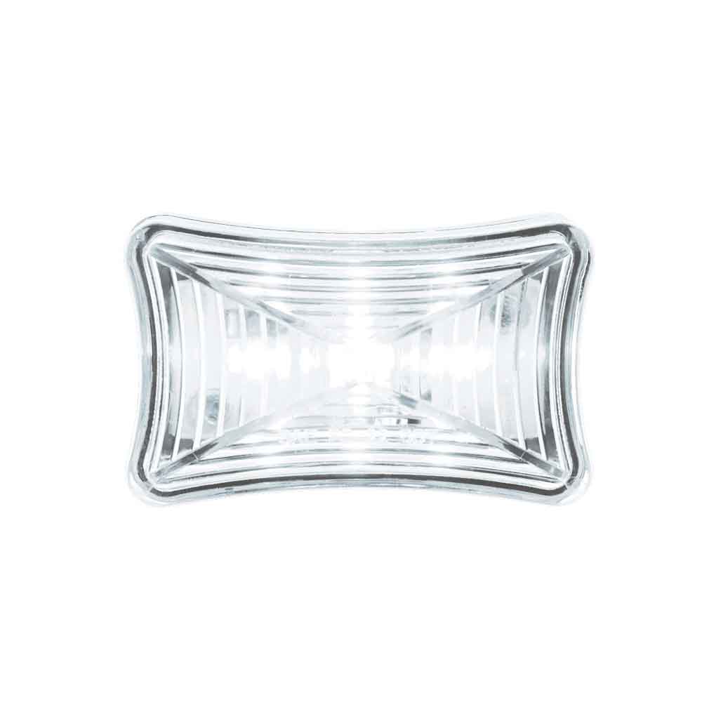 2" 3 LED Rectangle Marker Light with Grommet and Wiring