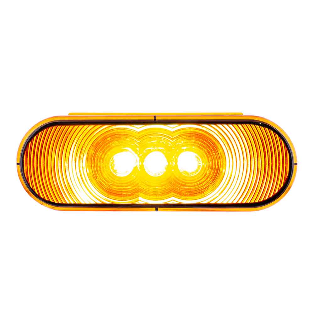 6" Amber Oval Turn/Marker Light