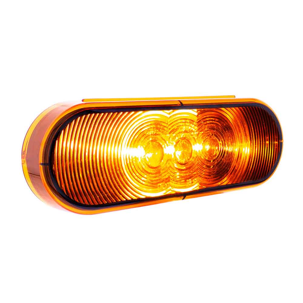 6" Amber Oval Turn/Marker Light
