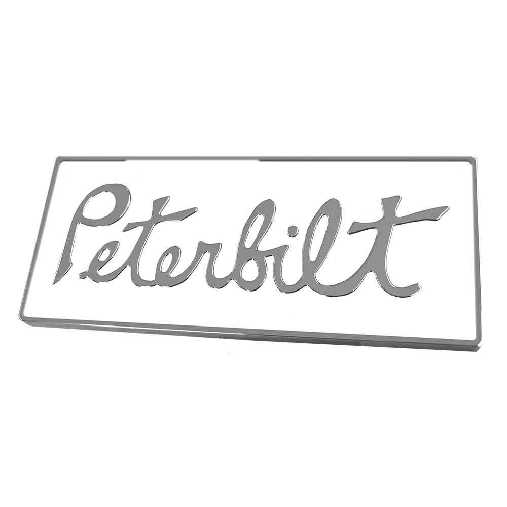 Peterbilt Original Style Rectangle Engraved Emblem