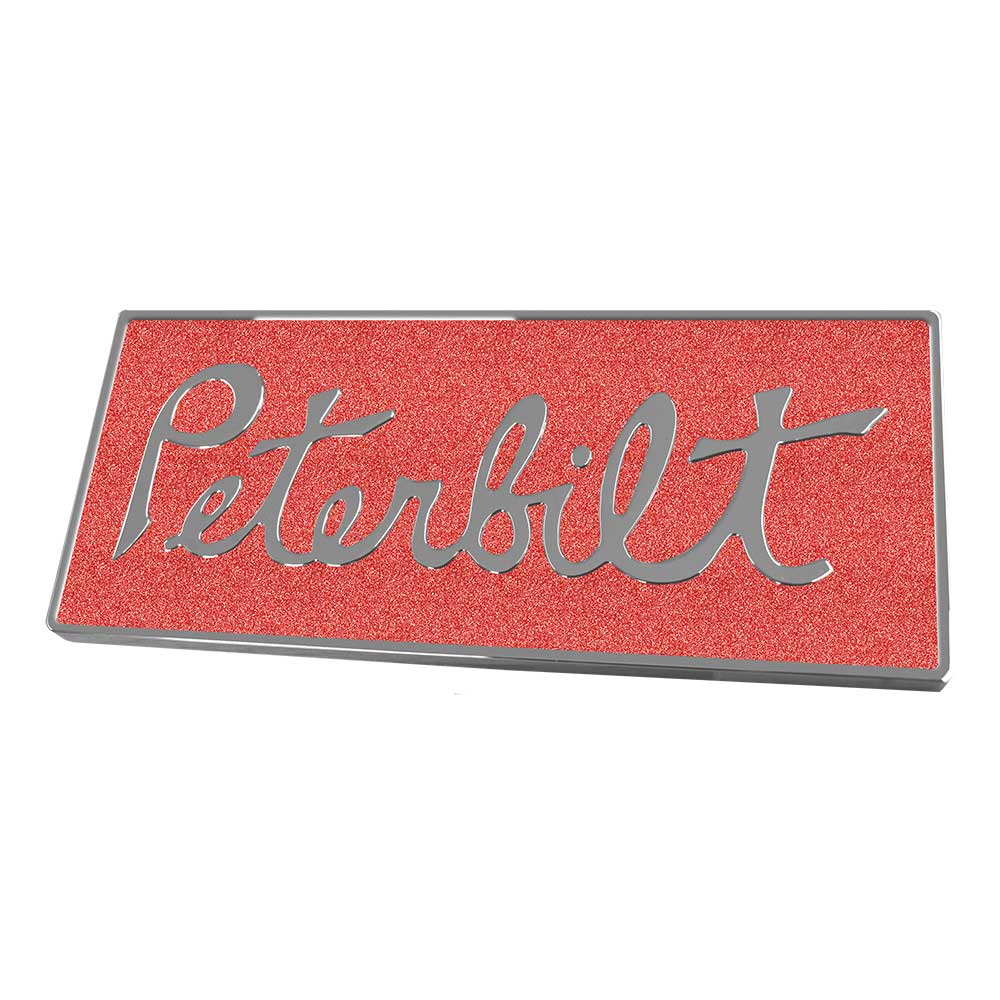 Peterbilt Original Style Rectangle Engraved Emblem