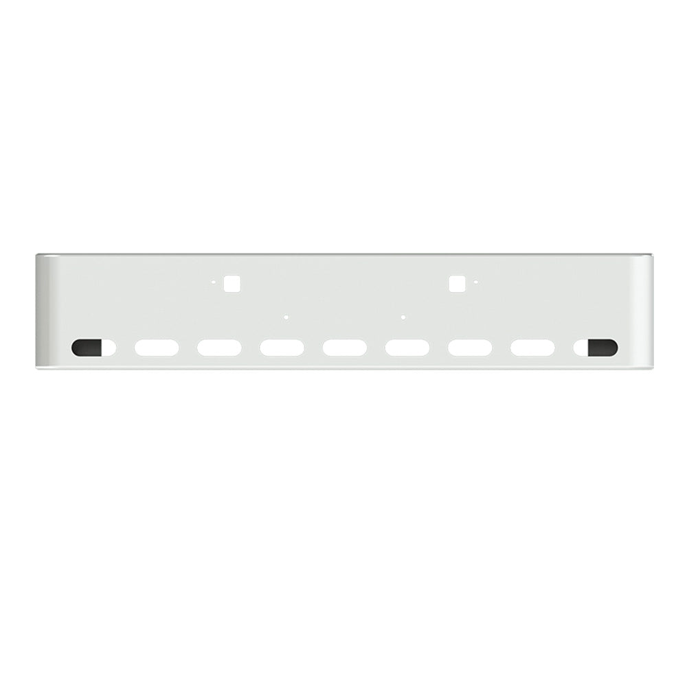 18" Texas Square Peterbilt Stainless Steel Bumper with Tow, Bolt and 9 Oval Light Holes