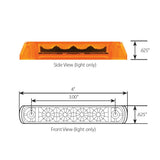 4" Surface Mount Marker Light with Notched Bezel
