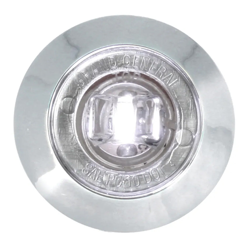 1-1/4" Diameter Bowtie Lens Dual Function LED Light With Bezel and Nut