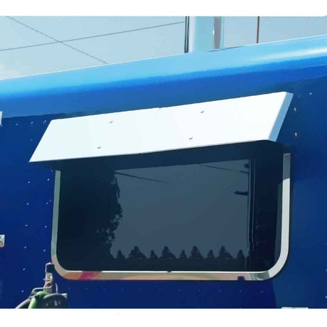 Peterbilt day cab 38" rear sleeper window drop visor