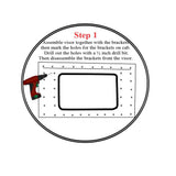 Peterbilt Day Cab 38" Rear Sleeper Window Drop Visor
