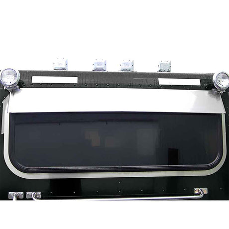 Peterbilt day cab 57" rear sleeper window blind mount drop visor