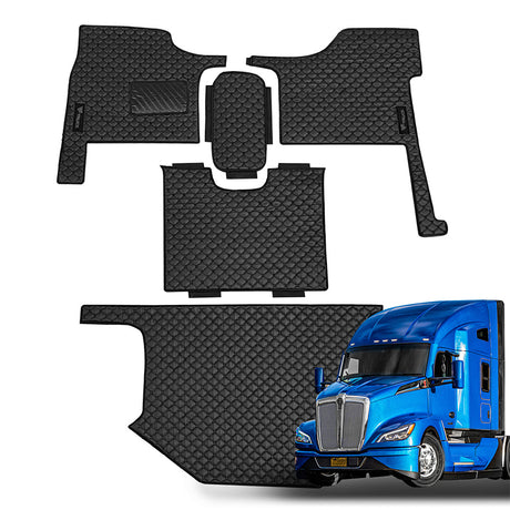 5-Piece Kenworth T680 black diamond floor set for semi trucks