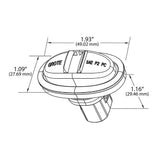 MicroNova LED Low Profile Marker Light with Theft Deterrent C-Clip