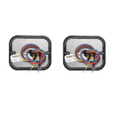 Low Profile Square Six Amber LED Flashing Lights - PR
