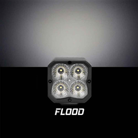 2 Piece xkchrome flood beam light kit