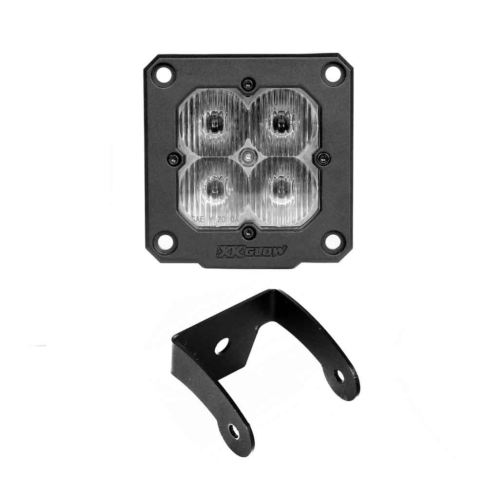 2 Piece XKChrome Flush Mount Driving Light Kit
