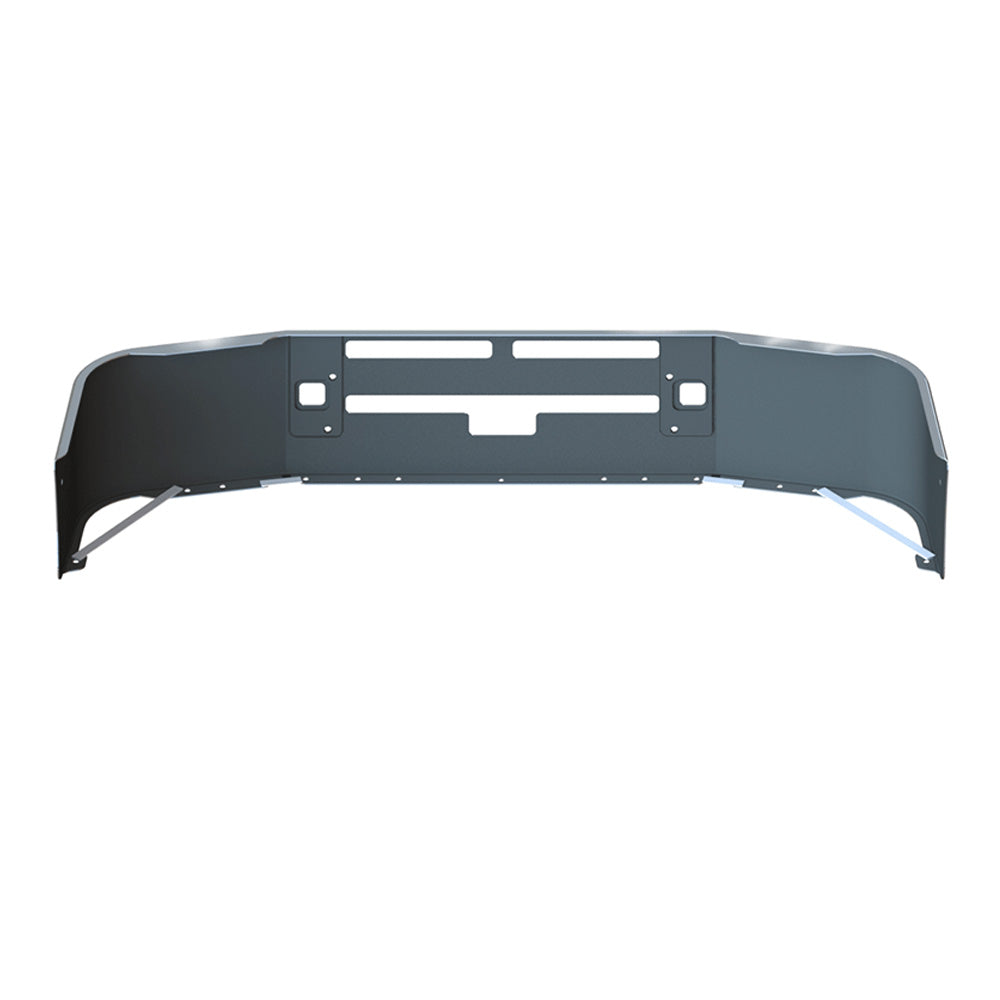 16" Kenworth T600 Setback Axle Stainless Steel Bumper with Vent, Step, and Tow Holes