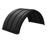 MIN1900 Diamond Pattern 44" Single Axle Poly Fender for 19.5" Dual Tires