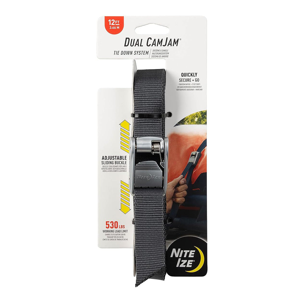 12ft x 1" Tie Down Dual CamJam Strap