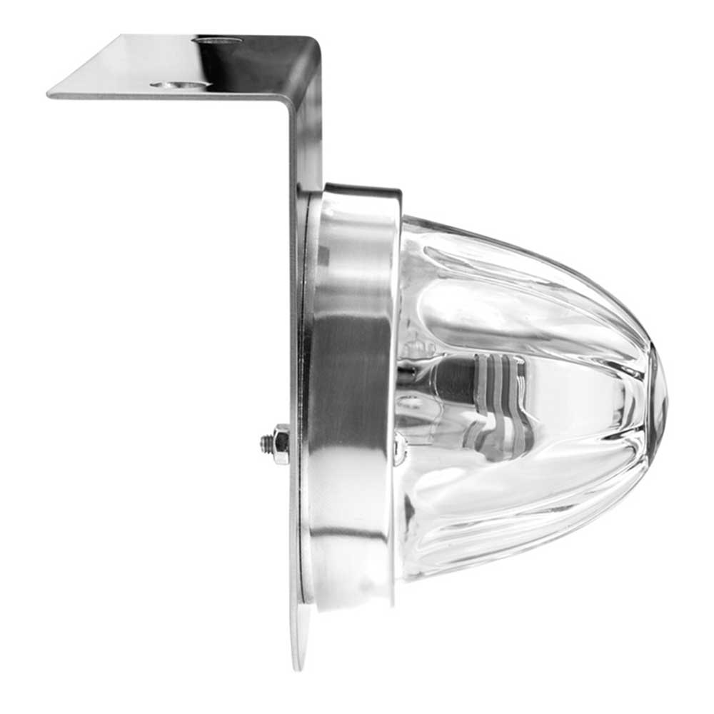 Dual Function Glass Watermelon Light with Stainless Steel Light Bracket and White LED Bulb